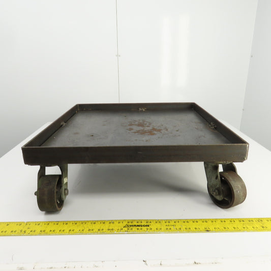24" x 24" x 1-3/8" D Heavy Duty Mobile Dolly/Power Tool Base 8" Tall
