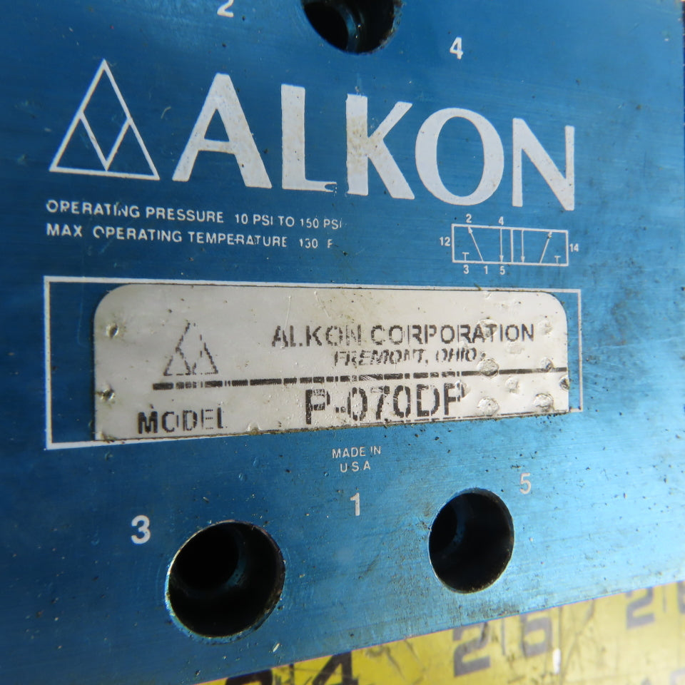 Alkon P-070DP 4/2 Position Pneumatic Piloted Valve
