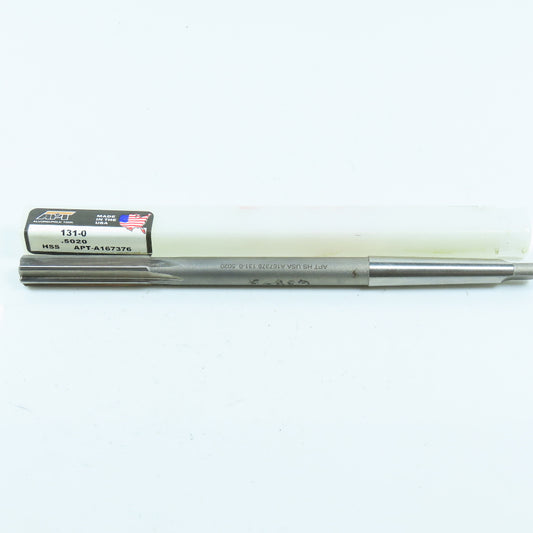 APT .5020" Chucking Reamer 10 Flute Morse Taper Shank #1