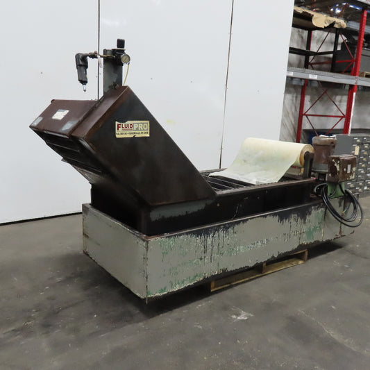 Fluid Pro 25" Wide Filter Media Bed Filtration Conveyor Coolant Reclamation 3Hp