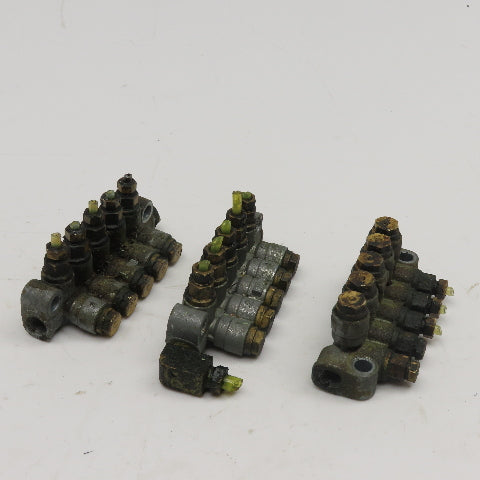 DS-5 5 Port Piston Lubricator Manifold 90° Lot Of 3