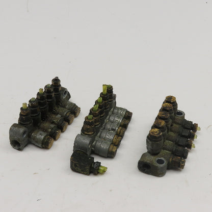 DS-5 5 Port Piston Lubricator Manifold 90° Lot Of 3
