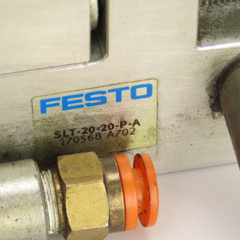 Festo SLT-20-20-P-A Pneumatic Actuator Mini Air Slide 20mm Stroke Parts/Repair