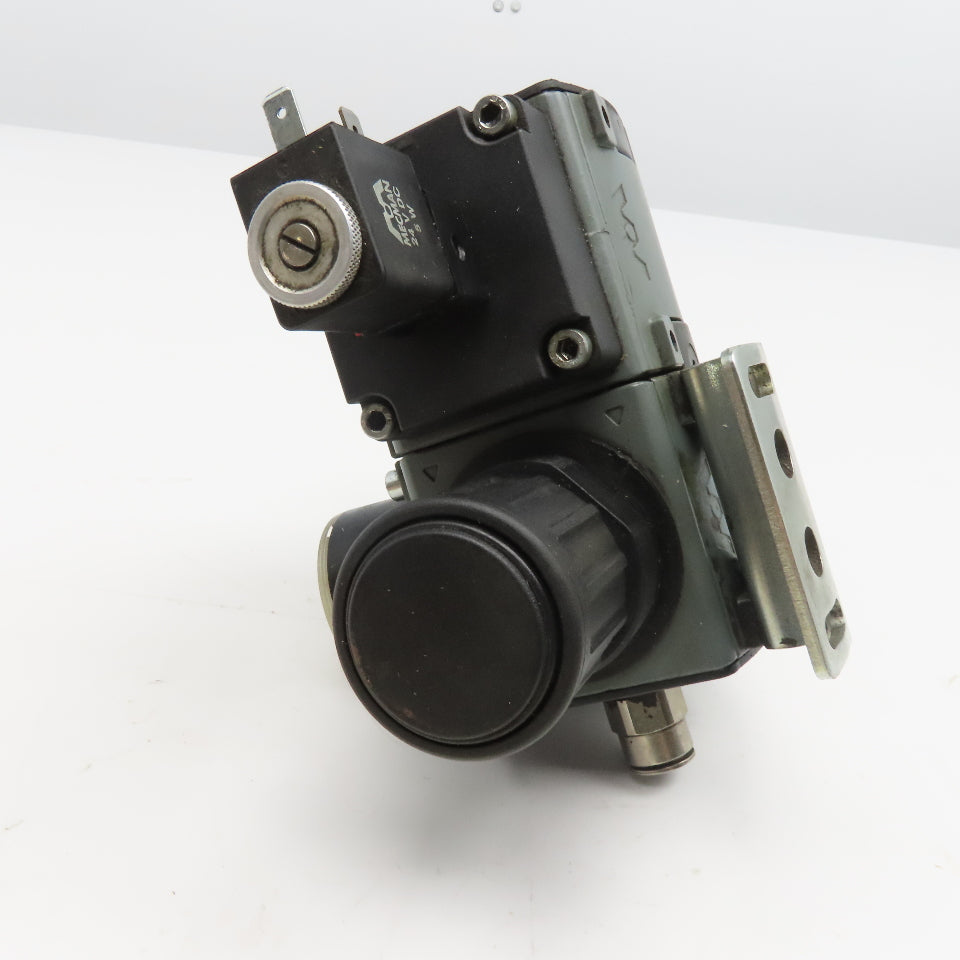 Mecman 915-331-042-1 3/8" NPT Compressed Air Filter Regulator Solenoid 24VDC