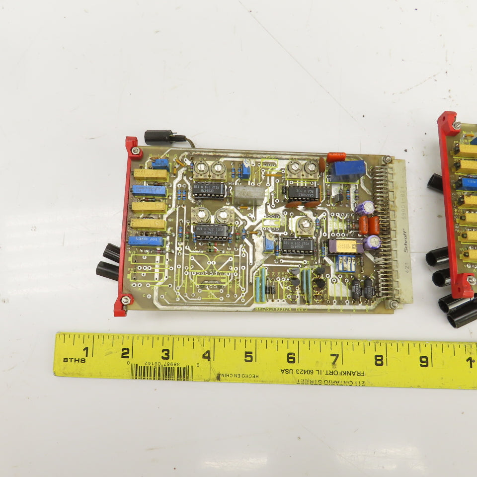 BEL/SD 1037/4 ISS 3 Circuit Board W/Schoff 69001-821 Lot Of 3