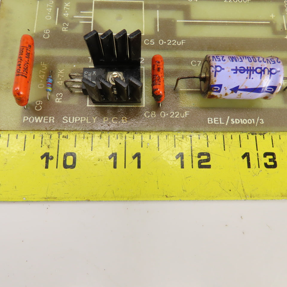 BEL/SD 1001/3 Power Supply PCB W/Schoff 69001-821