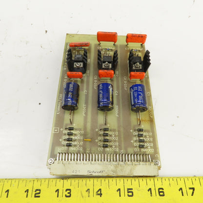 BEL/SD 1001/3 Power Supply PCB Circuit Board W/Schoff 69001-821