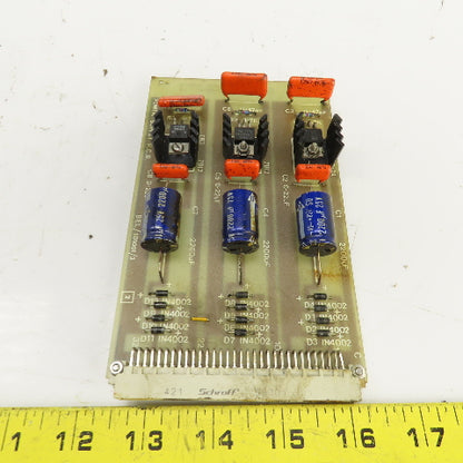 BEL/SD 1001/3 Power Supply PCB Circuit Board W/Schoff 69001-821