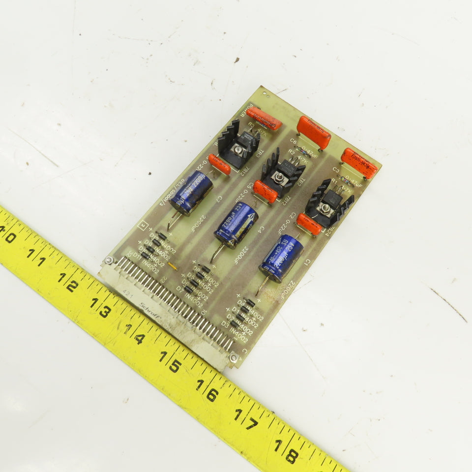 BEL/SD 1001/3 Power Supply PCB Circuit Board W/Schoff 69001-821