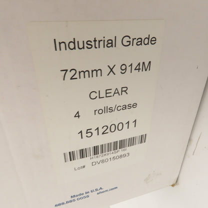 ShorrExpress 15120011 Carton Sealing Tape 72mm Clear Mixed Lot/11 Partial Rolls