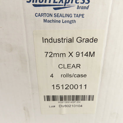 ShorrExpress 15120011 Carton Sealing Tape 72mm x 914m 1000YRD Clear Mixed Lot/2