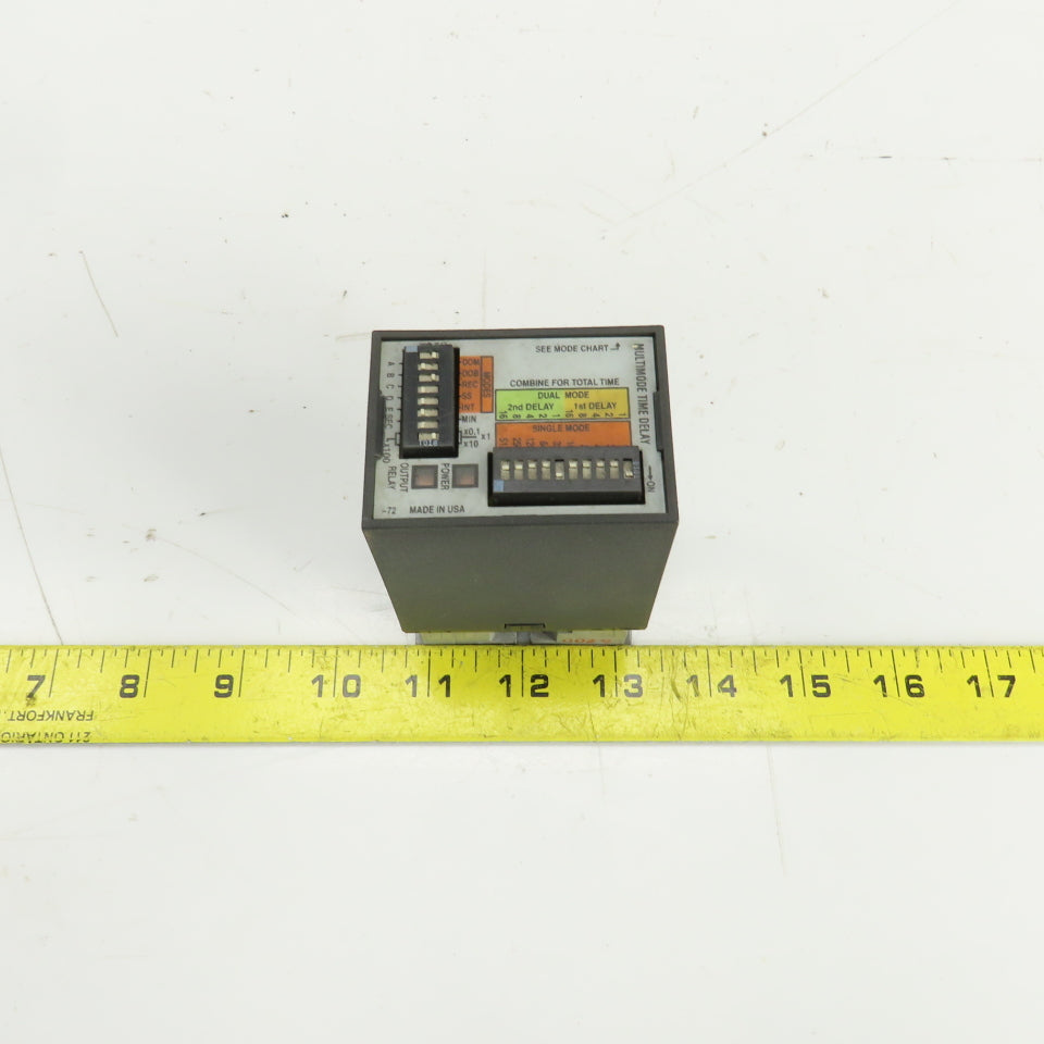 Entrelec TRDU12D2 SSAC Multi-Mode Time Delay Relay 12VDC 0201X W/Base