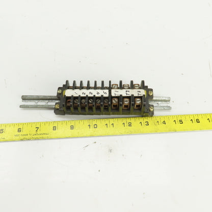 Square D 828-C19/828-C20 Terminal Block Strip Lot Of 9