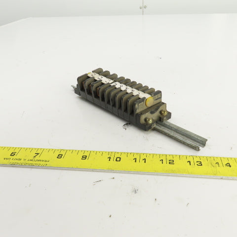 Square D 828-C19/828-C20 Terminal Block Strip Lot Of 9
