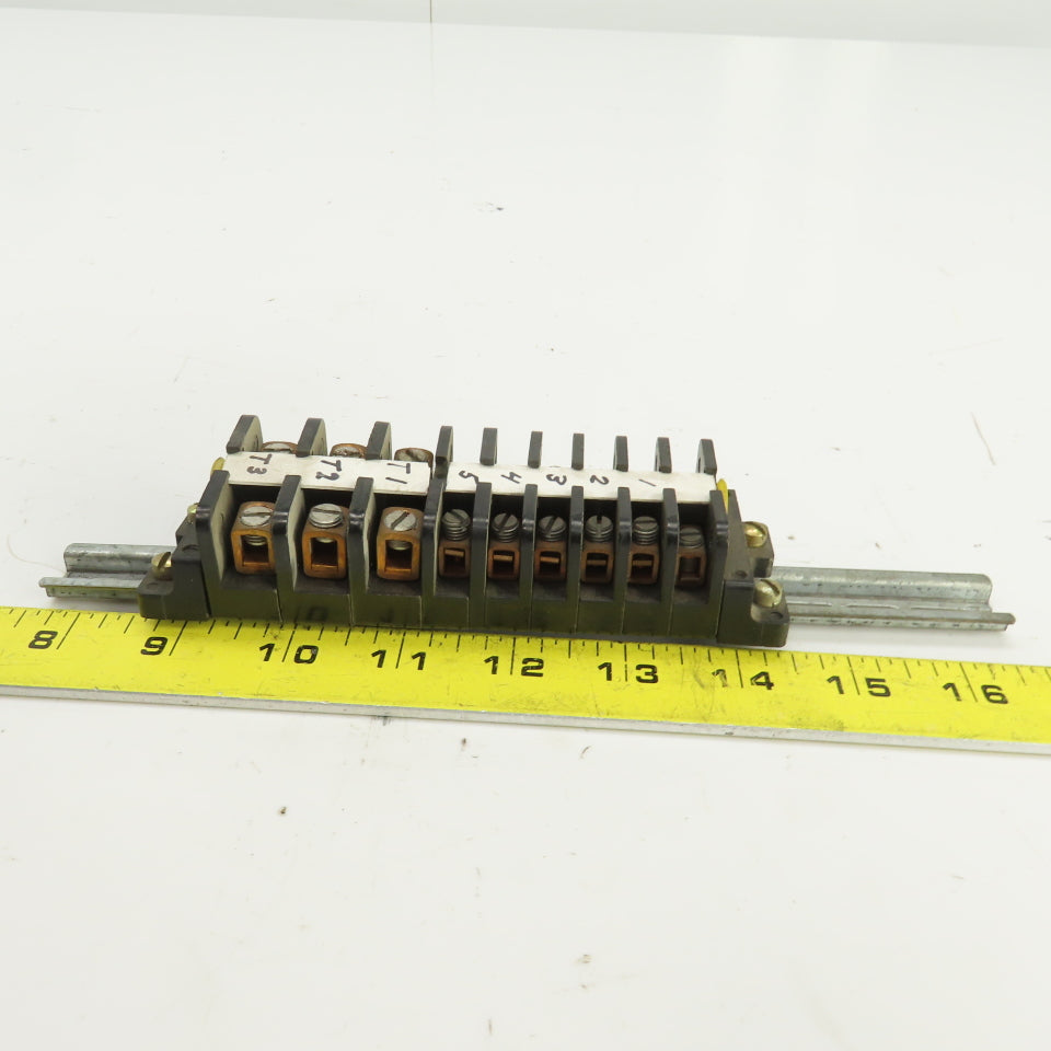 Square D 828-C19/828-C20 Terminal Block Strip Lot Of 9
