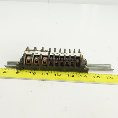 Square D 828-C19/828-C20 Terminal Block Strip Lot Of 9