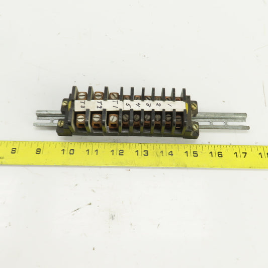 Square D 828-C19/828-C20 Terminal Block Strip Lot Of 9