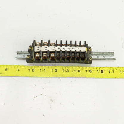 Square D 828-C19/828-C20 Terminal Block Strip Lot Of 9