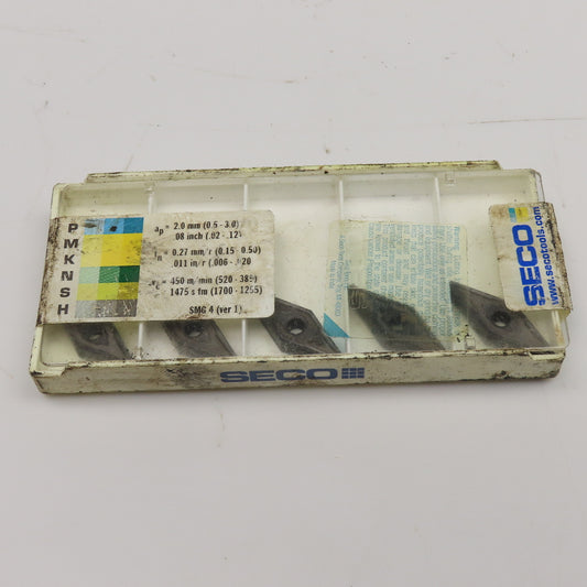 Seco VNMG160408-M3 Duratomic Carbide Indexable Insert Lot Of 5