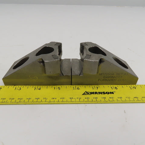 Forkardt Serrated OD Workholding Lathe Chuck Clamping Jaw 90x45x44mm Set Of 3