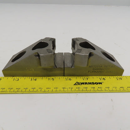Forkardt Serrated OD Workholding Lathe Chuck Clamping Jaw 90x45x44mm Set Of 3