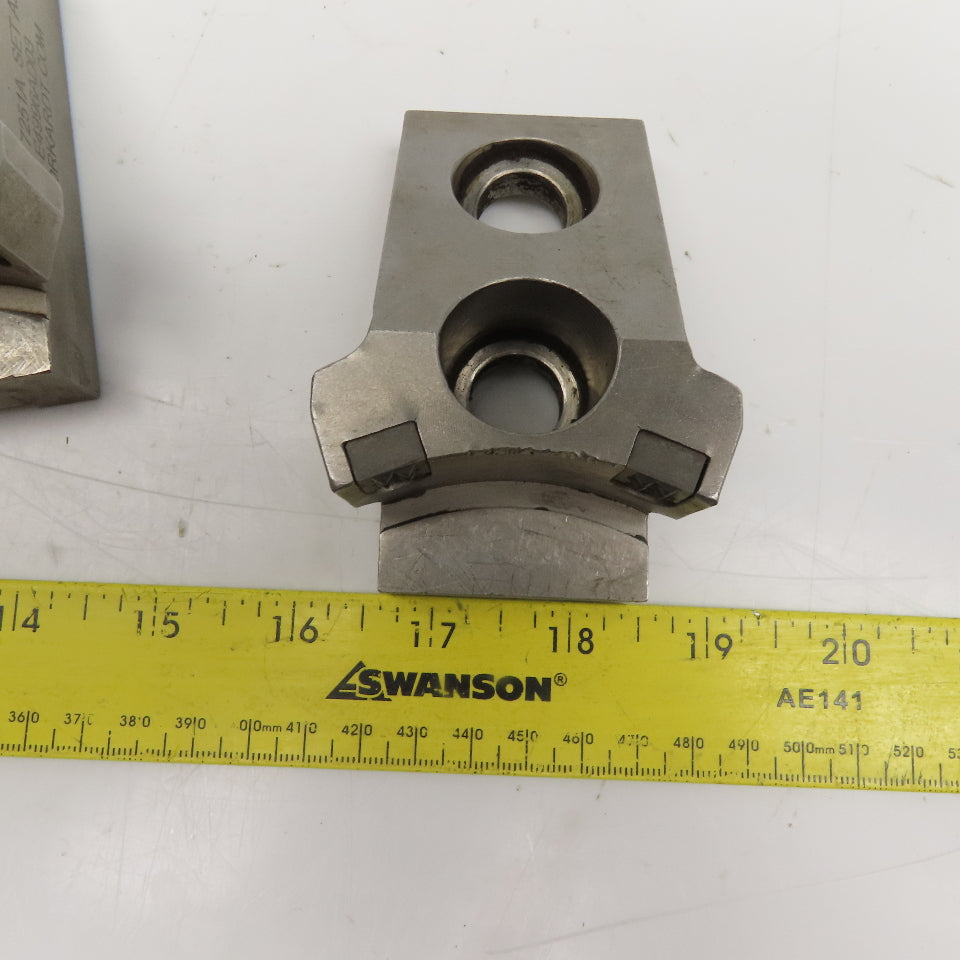 Forkardt Serrated OD Workholding Lathe Chuck Clamping Jaw 90x45x44mm Set Of 3