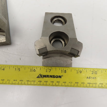 Forkardt Serrated OD Workholding Lathe Chuck Clamping Jaw 90x45x44mm Set Of 3