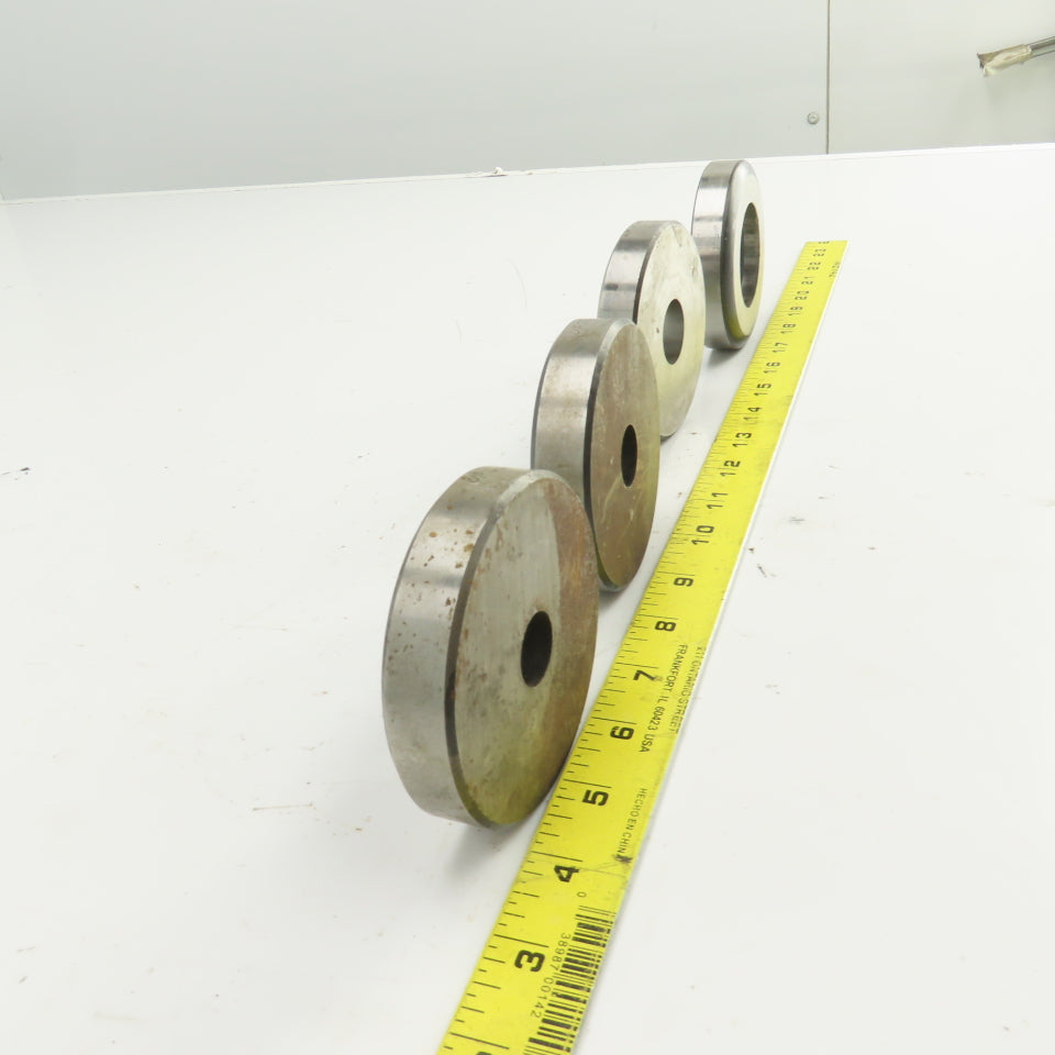 3.500" OD Round Hole CNC Turret Punch Die Slug Relief For 0.668"/0.700"/Lot of 4