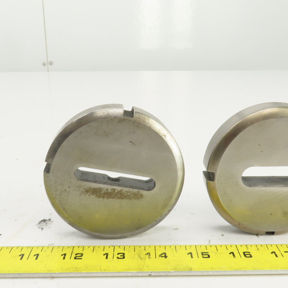 UP 0.362"x2.018" & 0.559x1.778" OBR Hole CNC Turret Punch Die 3.500" OD Lot Of 2