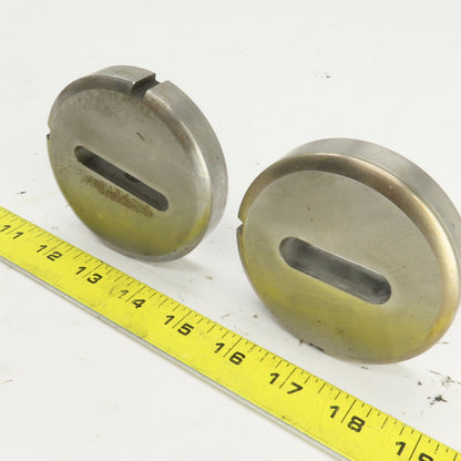 UP 0.362"x2.018" & 0.559x1.778" OBR Hole CNC Turret Punch Die 3.500" OD Lot Of 2