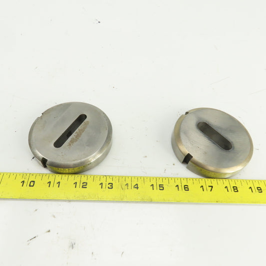 UP 0.362"x2.018" & 0.559x1.778" OBR Hole CNC Turret Punch Die 3.500" OD Lot Of 2