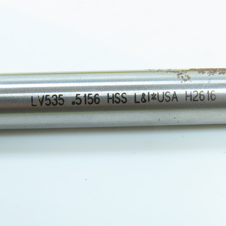 L & I .5156" Oversize 1/2" Chucking Reamer 6 Flute Lot of 4