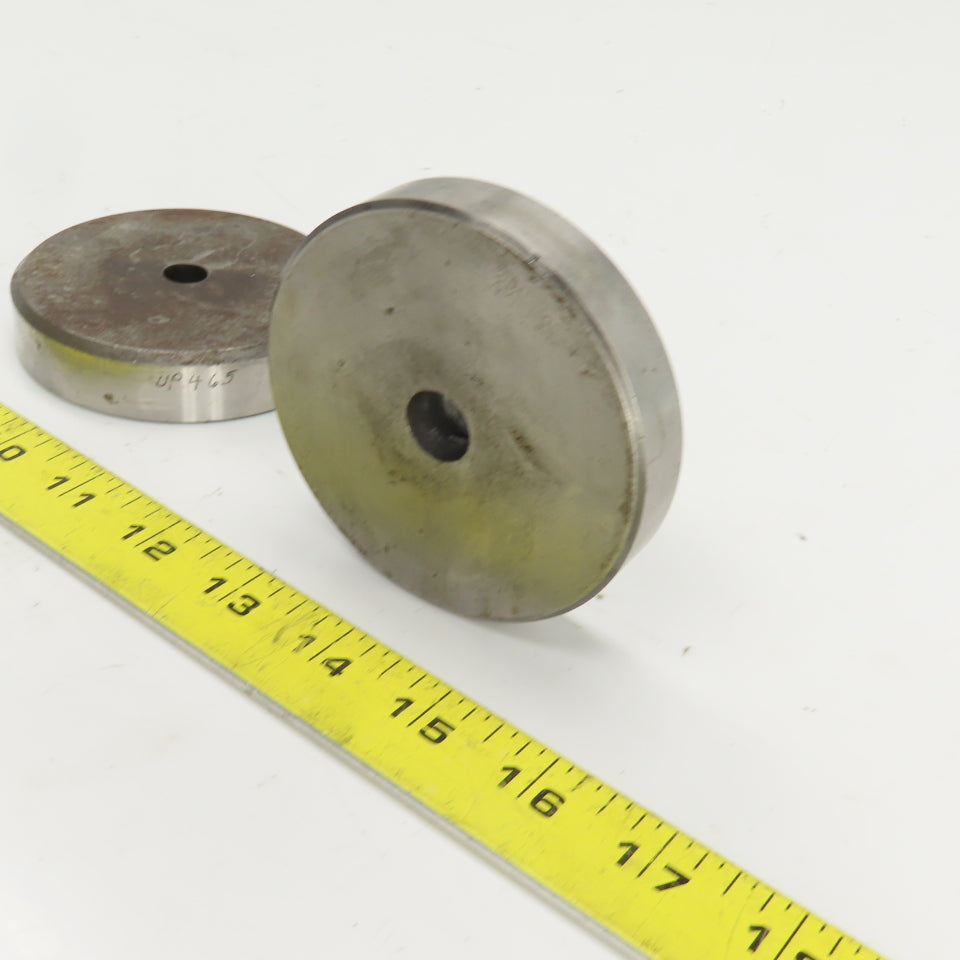 UP 0.465" UP 0.559" Round Hole CNC Turret Punch Die 3.500" OD Lot Of 2