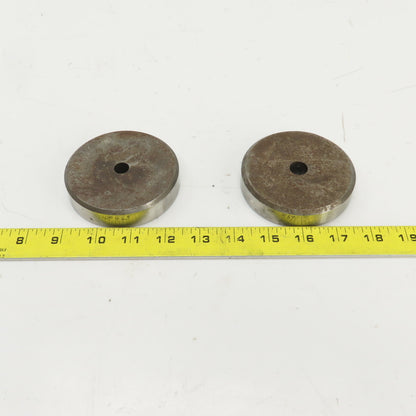 UP 0.465" UP 0.559" Round Hole CNC Turret Punch Die 3.500" OD Lot Of 2