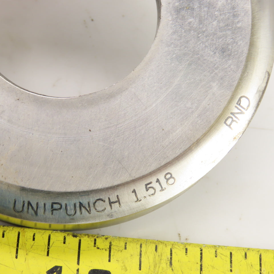 Unipunch UP 1.518" Round Hole Slug Relief CNC Turret Punch Die 	3.500" OD