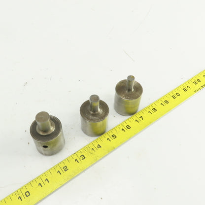 UP 0.484" UP 0.390" UP 0.625" Round Hole Punch CNC Turret Lot Of 3