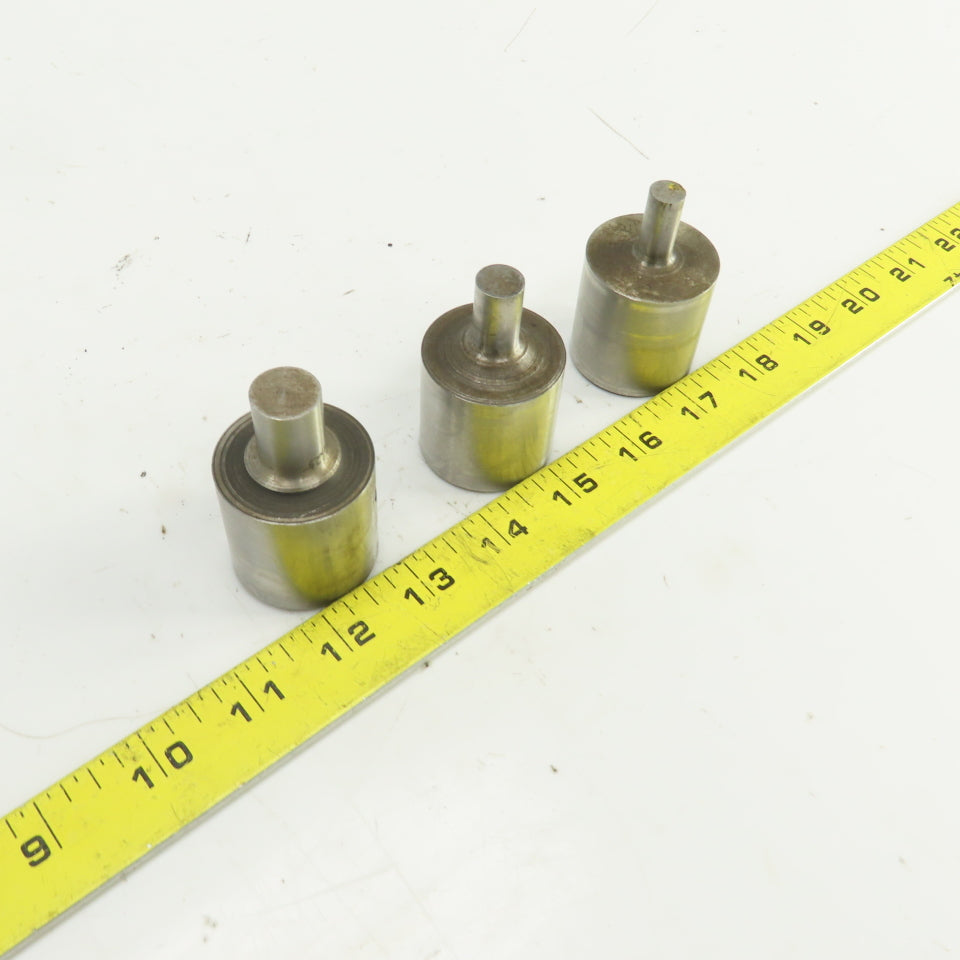 UP 0.484" UP 0.390" UP 0.625" Round Hole Punch CNC Turret Lot Of 3
