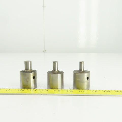 UP 0.484" UP 0.390" UP 0.625" Round Hole Punch CNC Turret Lot Of 3