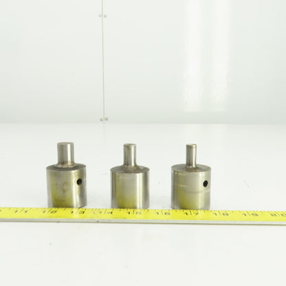 UP 0.484" UP 0.390" UP 0.625" Round Hole Punch CNC Turret Lot Of 3