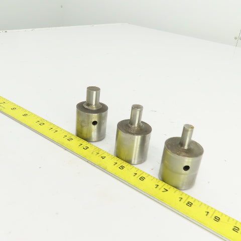 UP 0.484" UP 0.390" UP 0.625" Round Hole Punch CNC Turret Lot Of 3