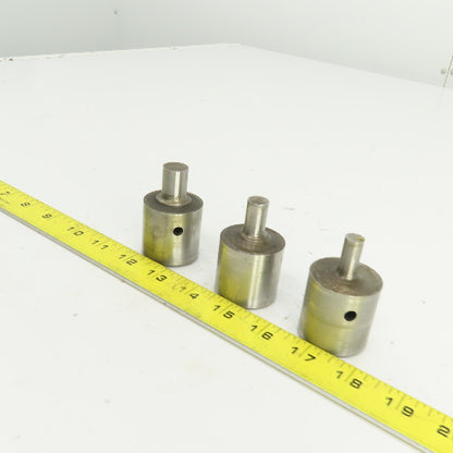 UP 0.484" UP 0.390" UP 0.625" Round Hole Punch CNC Turret Lot Of 3