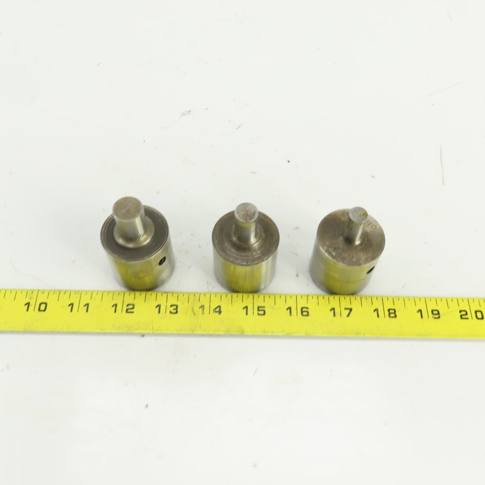 UP 0.484" UP 0.390" UP 0.625" Round Hole Punch CNC Turret Lot Of 3