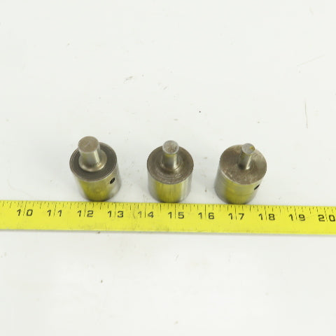 UP 0.484" UP 0.390" UP 0.625" Round Hole Punch CNC Turret Lot Of 3