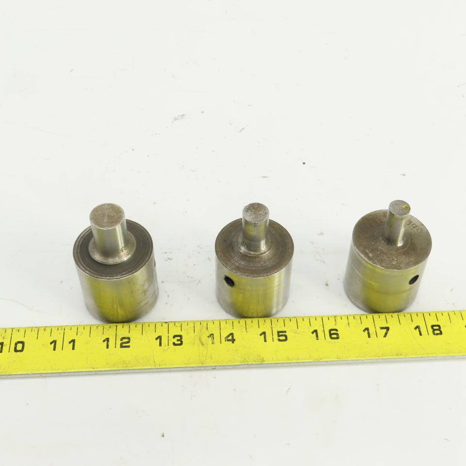 UP 0.484" UP 0.390" UP 0.625" Round Hole Punch CNC Turret Lot Of 3