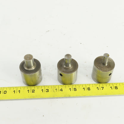 UP 0.484" UP 0.390" UP 0.625" Round Hole Punch CNC Turret Lot Of 3