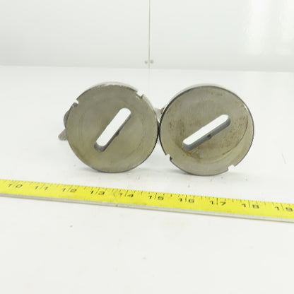 UP 0.450" x 2.012 Obround Holepunch & Die CNC Turret Lot Of 2 Sets