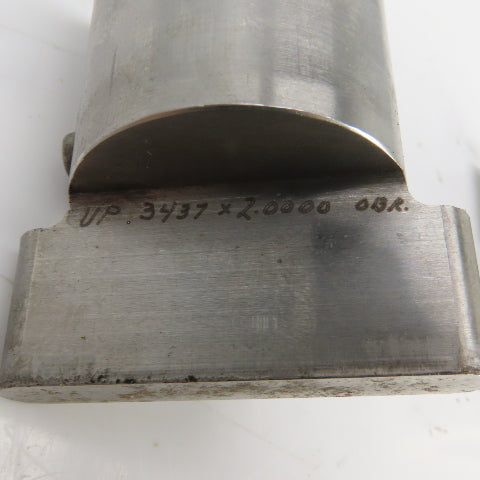 UP 0.450" x 2.012 Obround Holepunch & Die CNC Turret Lot Of 2 Sets