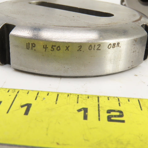UP 0.450" x 2.012 Obround Holepunch & Die CNC Turret Lot Of 2 Sets
