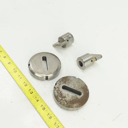 UP 0.450" x 2.012 Obround Holepunch & Die CNC Turret Lot Of 2 Sets