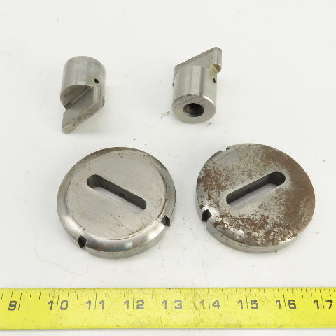 UP 0.450" x 2.012 Obround Holepunch & Die CNC Turret Lot Of 2 Sets